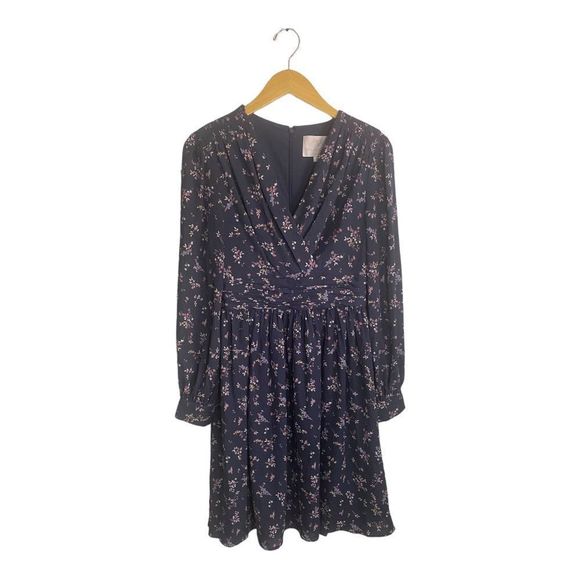 Gal Meets Glam Kelsey Faux Wrap Floral Dress Size 4 - Picture 3 of 14